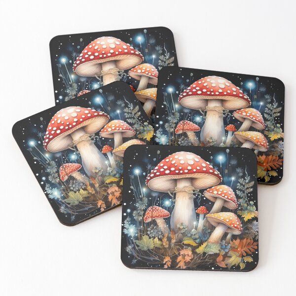 Item preview, Electric Forest Red Mushroom Fairycore Enchanted Mushroom Forest Shroom Psychedelic Mushroom designed and sold by OliveAndSnow.