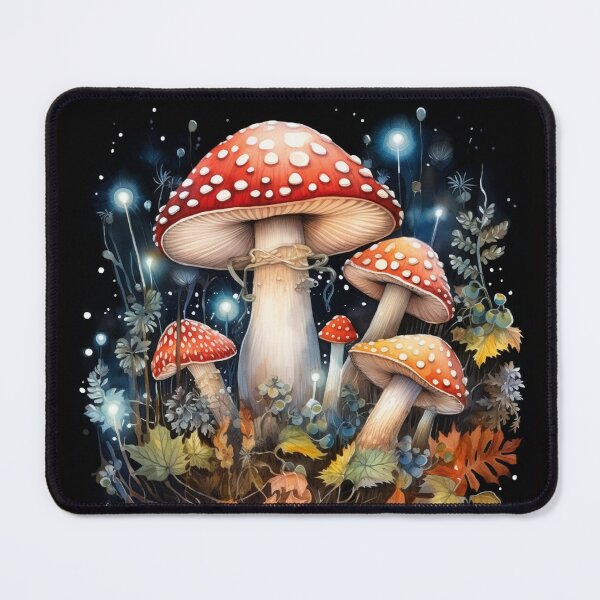 Item preview, Electric Forest Red Mushroom Fairycore Enchanted Mushroom Forest Shroom Psychedelic Mushroom designed and sold by OliveAndSnow.
