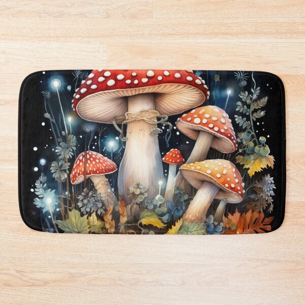 Item preview, Electric Forest Red Mushroom Fairycore Enchanted Mushroom Forest Shroom Psychedelic Mushroom designed and sold by OliveAndSnow.