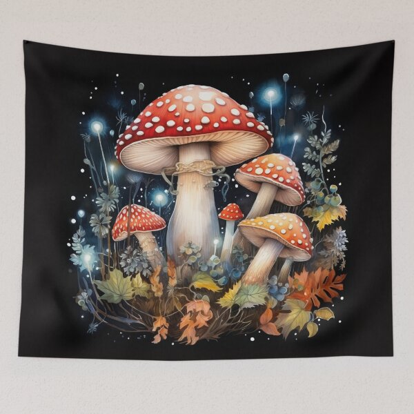Item preview, Electric Forest Red Mushroom Fairycore Enchanted Mushroom Forest Shroom Psychedelic Mushroom designed and sold by OliveAndSnow.