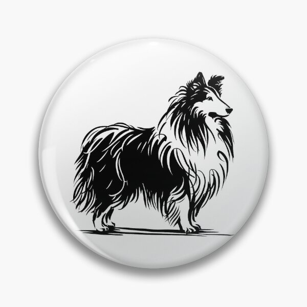 Item preview, Stick Figure of a cute sheltie dog designed and sold by welshdesigns.