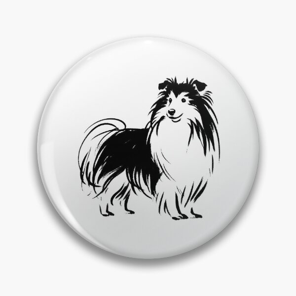 Item preview, Stick Figure of a cute sheltie dog designed and sold by welshdesigns.