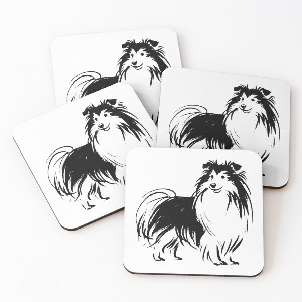 Item preview, Stick Figure of a cute sheltie dog designed and sold by welshdesigns.