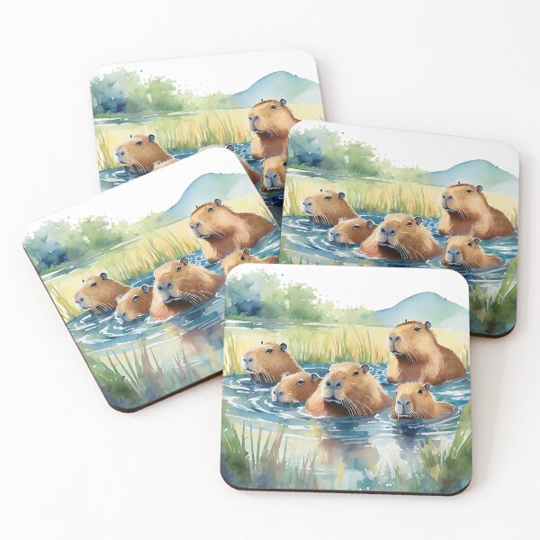 Item preview, wild capybaras designed and sold by cubiask.
