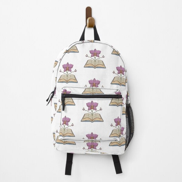 Item preview, Flowers Growing From Book | A beautiful dark purple Orchid designed and sold by CircinusStore.