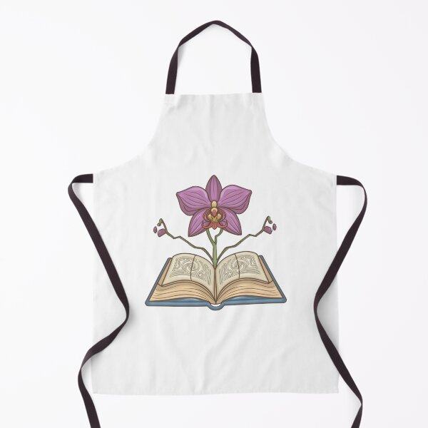 Item preview, Flowers Growing From Book | A beautiful dark purple Orchid designed and sold by CircinusStore.