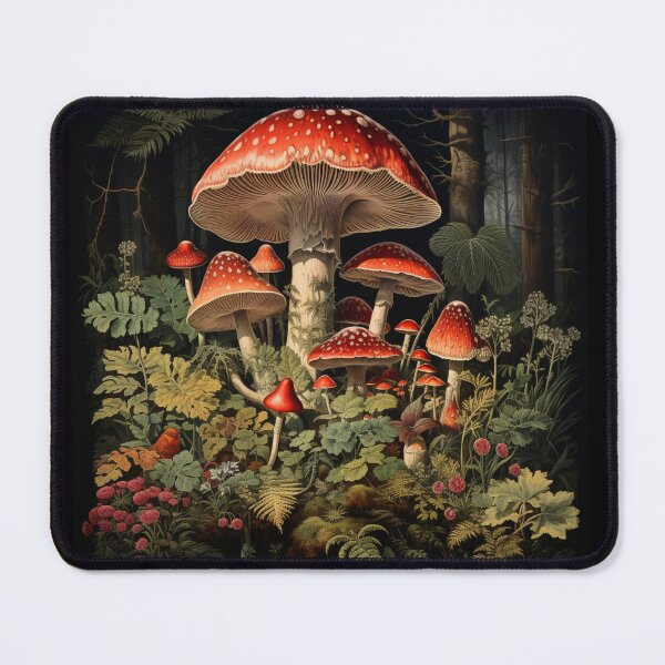 Item preview, Enchanted Mushroom Forest Shroom Psychedelic Mushroom Electric Forest Red Mushroom Fairycore designed and sold by OliveAndSnow.