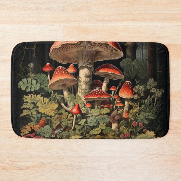 Item preview, Enchanted Mushroom Forest Shroom Psychedelic Mushroom Electric Forest Red Mushroom Fairycore  designed and sold by OliveAndSnow.