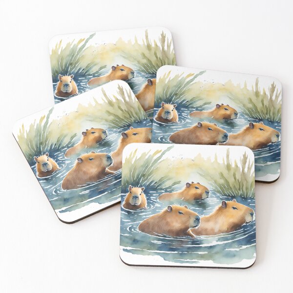 Item preview, wild capybaras designed and sold by cubiask.