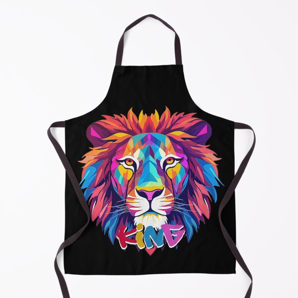 Artikelvorschau, Neon Lion, King of the Jungle entworfen und verkauft von SideSignal.
