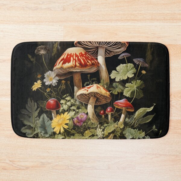 Item preview, Enchanted Mushroom Forest Shroom Psychedelic Mushroom Electric Forest Red Mushroom Fairycore designed and sold by OliveAndSnow.
