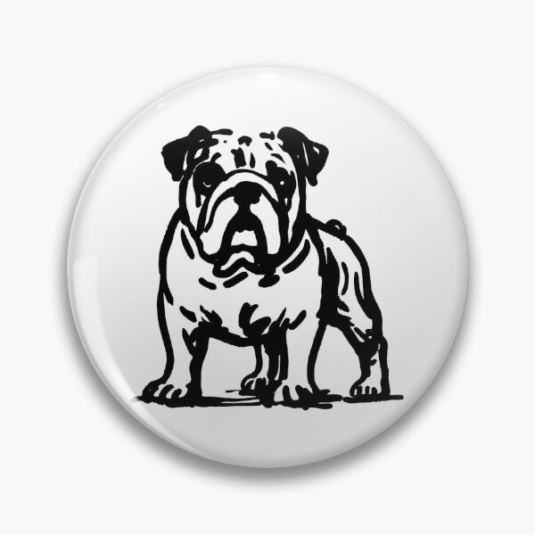 Item preview, Stick Figure of a bulldog designed and sold by welshdesigns.
