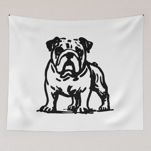 Item preview, Stick Figure of a bulldog designed and sold by welshdesigns.