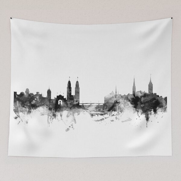 Item preview, Zurich Suiza Skyline designed and sold by ArtPrints.