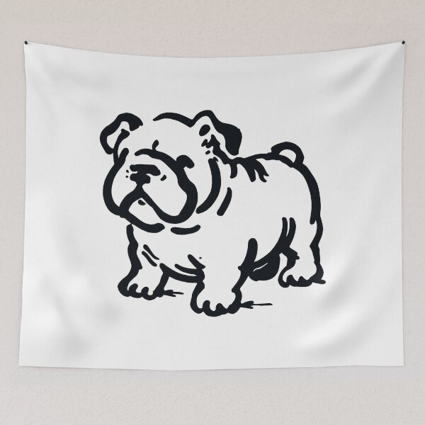 Item preview, Stick Figure of a bulldog designed and sold by welshdesigns.