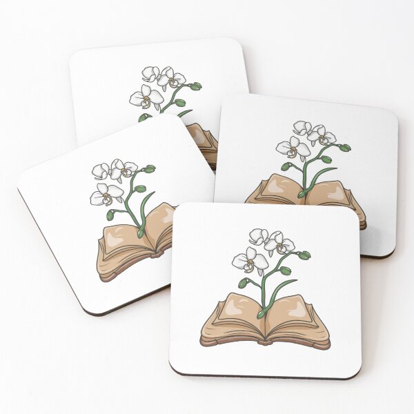 Item preview, Flowers Growing From Book | Three beautiful white orchid flowers designed and sold by CircinusStore.