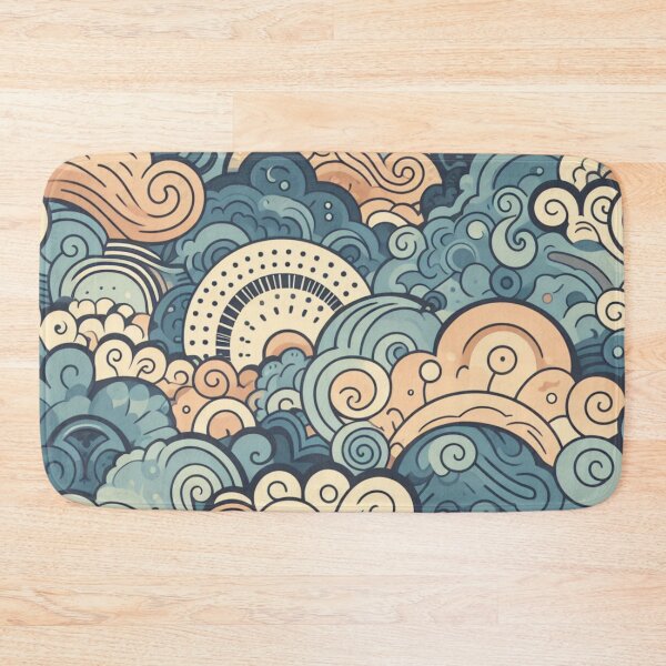 Item preview, Imaginary Clouds blue and orange designed and sold by ecupirate99.