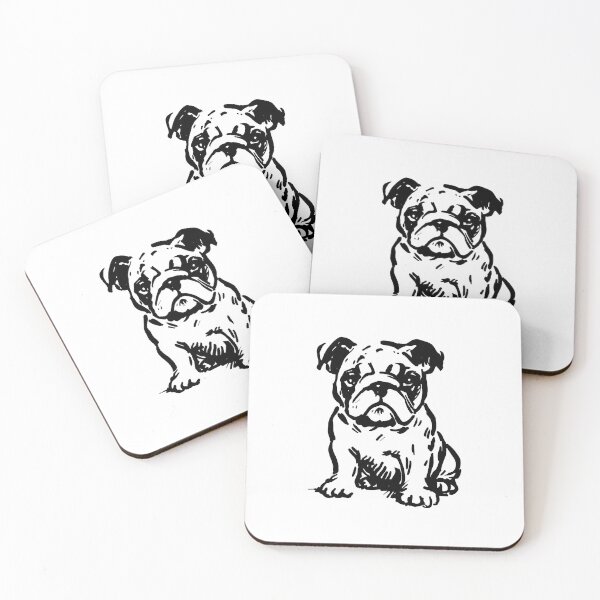 Item preview, Stick Figure of a bulldog designed and sold by welshdesigns.