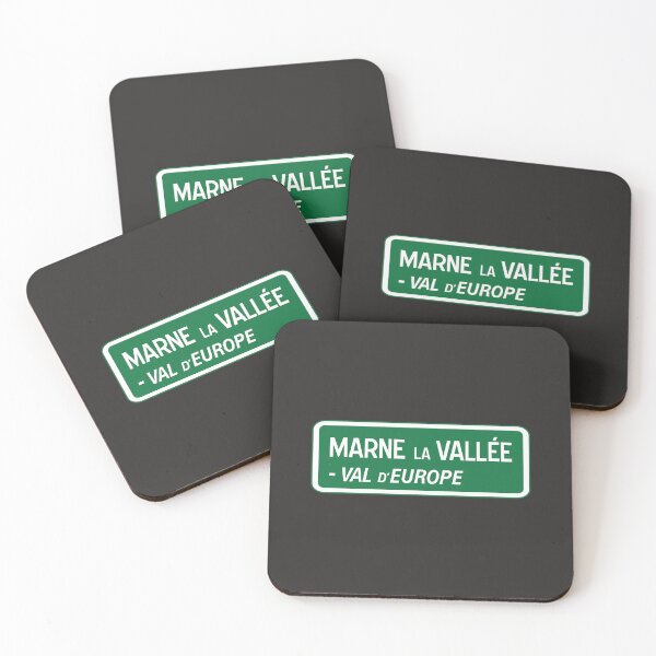 Item preview, Marne-la-Vallée and Val d'europe - Paris, France - Road Sign designed and sold by magicaldlp.
