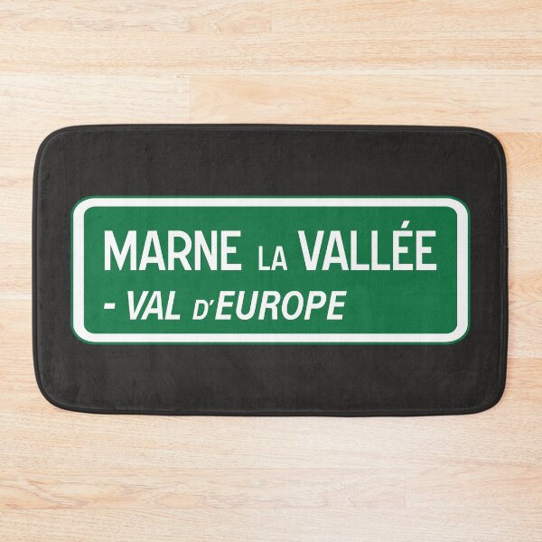 Item preview, Marne-la-Vallée and Val d'europe - Paris, France - Road Sign designed and sold by magicaldlp.