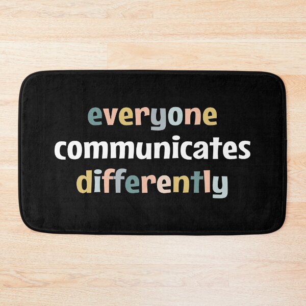 Item preview, Everyone Communicates Differently - Autism awareness designed and sold by MOONINSPIRATION.