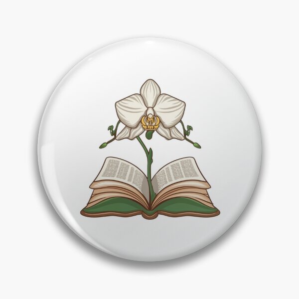 Item preview, Flowers Growing From Book | A beautiful white Orchid designed and sold by CircinusStore.