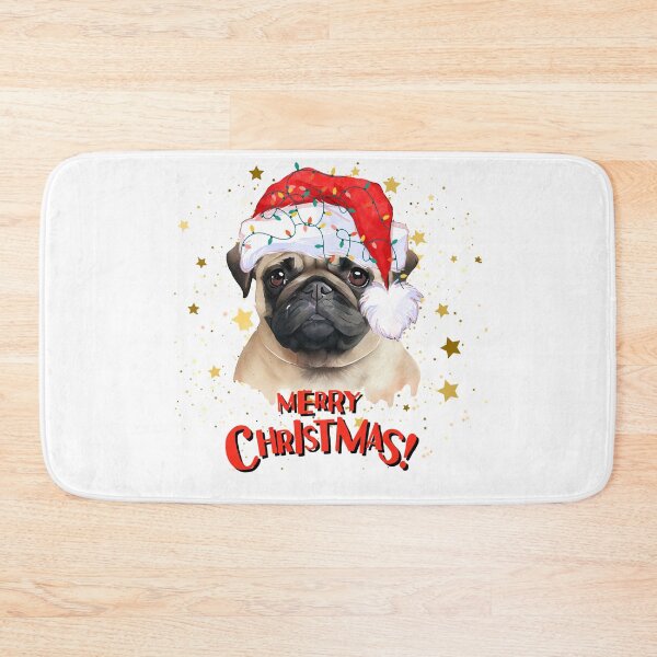 Item preview, Merry Christmas sweet pug designed and sold by Gapanaart.