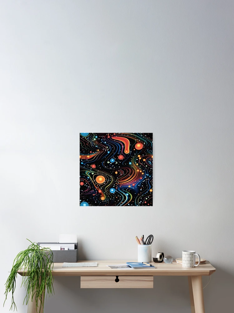 Thumbnail 2 of 3, Poster, Interstellar Pattern designed and sold by SideSignal.