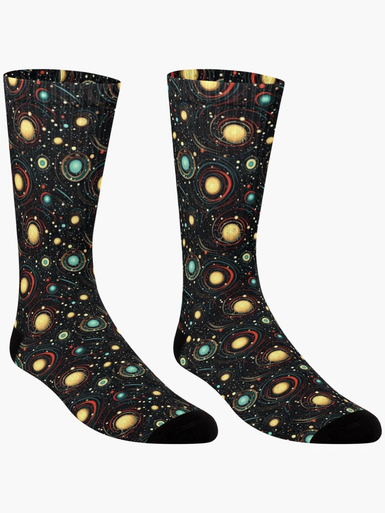 Thumbnail 3 of 5, Socks, Interstellar Pattern designed and sold by SideSignal.