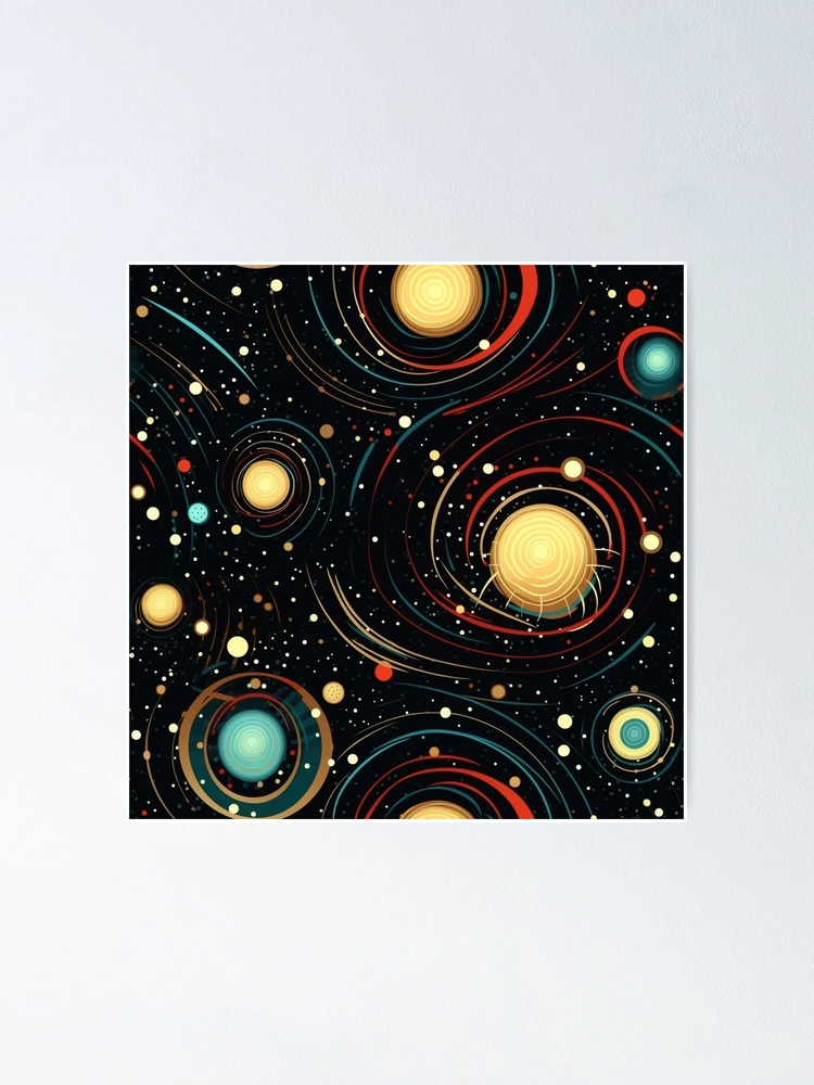 Thumbnail 1 of 3, Poster, Interstellar Pattern designed and sold by SideSignal.