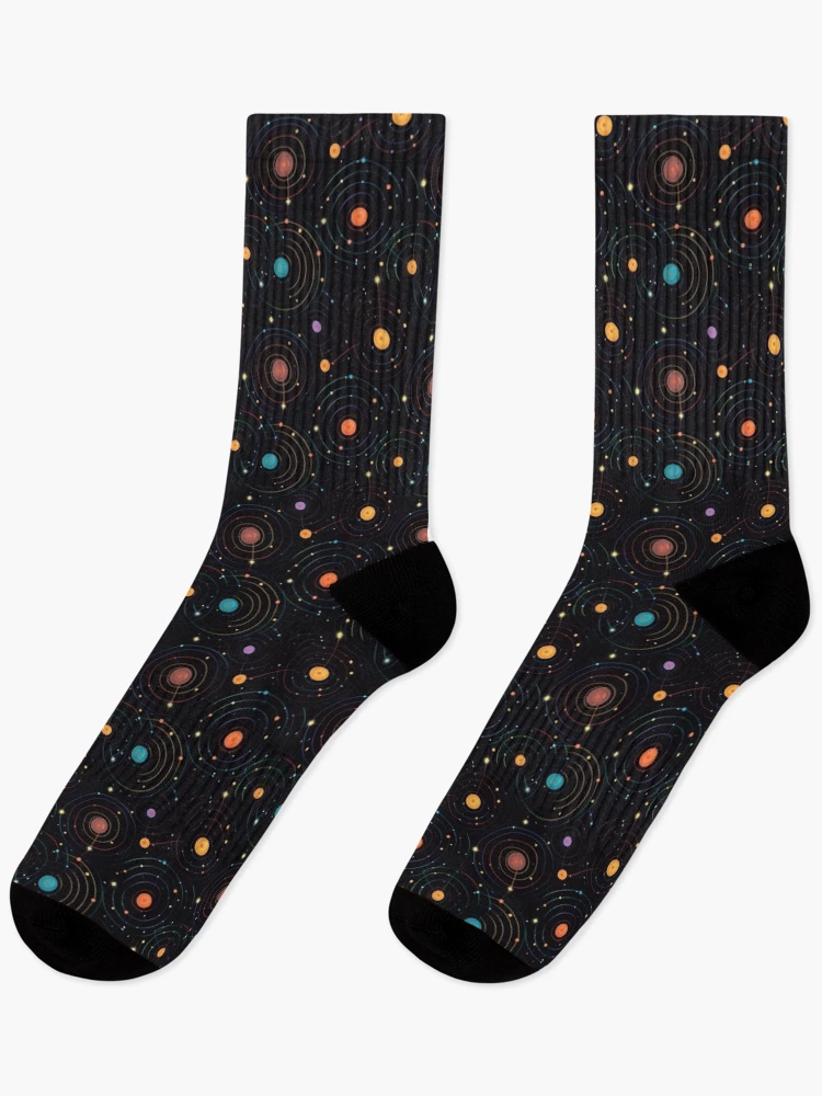 Thumbnail 1 of 5, Socks, Interstellar Pattern designed and sold by SideSignal.