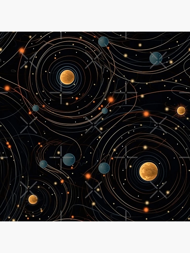 Thumbnail 3 of 3, Poster, Interstellar Pattern designed and sold by SideSignal.
