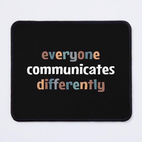 Item preview, Everyone Communicates Differently - Autism awareness designed and sold by MOONINSPIRATION.