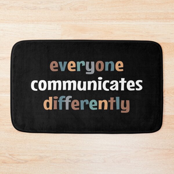 Item preview, Everyone Communicates Differently - Autism awareness designed and sold by MOONINSPIRATION.