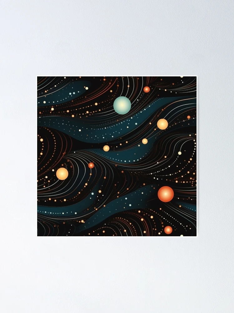 Thumbnail 1 of 3, Poster, Interstellar Pattern designed and sold by SideSignal.