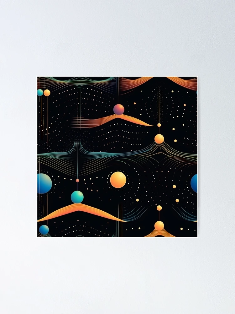 Thumbnail 1 of 3, Poster, Interstellar Pattern designed and sold by SideSignal.