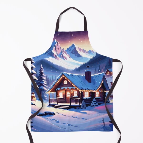 Item preview, Cozy Christmas Cabin Artwork designed and sold by Collision19.
