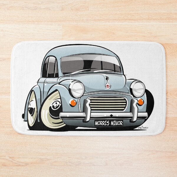 Item preview, Morris Minor 1000 saloon caricature - blue designed and sold by car2oonz.