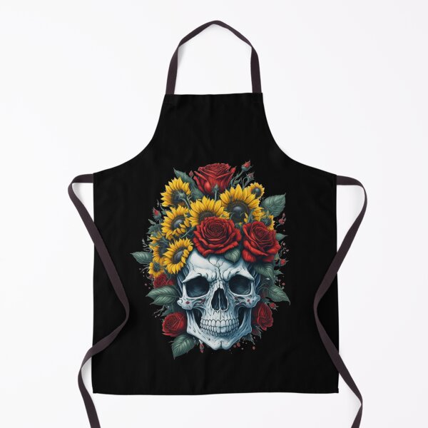 Item preview, Sunflower Serenity Floral Skull Watercolor Unique and Stylish T-Shirt Design designed and sold by styleonestaa.