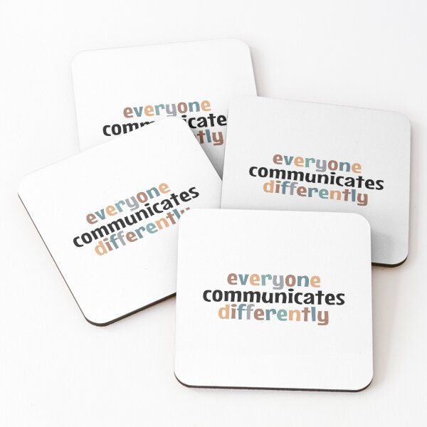 Item preview, Everyone Communicates Differently - Autism awareness designed and sold by MOONINSPIRATION.