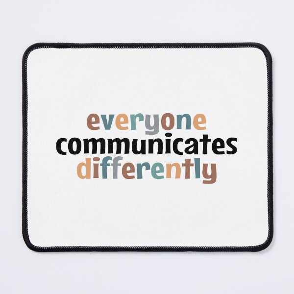 Item preview, Everyone Communicates Differently - Autism awareness designed and sold by MOONINSPIRATION.