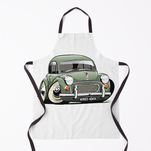 Item preview, Morris Minor 1000 saloon caricature - green designed and sold by car2oonz.