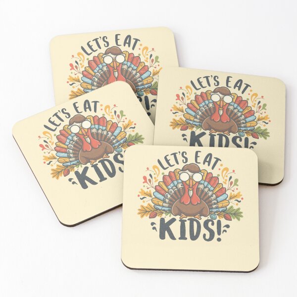 Item preview, Let's Eat Kids, Turkey, and Funny Thanksgiving Antics designed and sold by INK-Creations.