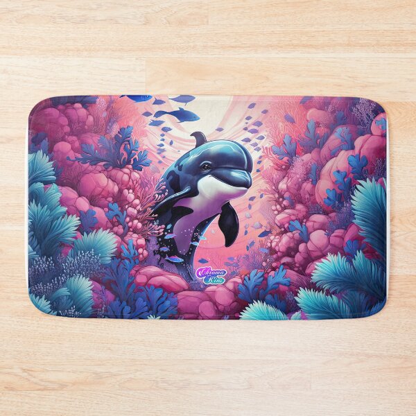 Item preview, Whimsical Y2K Rainbow Killer Whale Collection: Magical Shirts, Stickers, and More! designed and sold by ChromaKins.