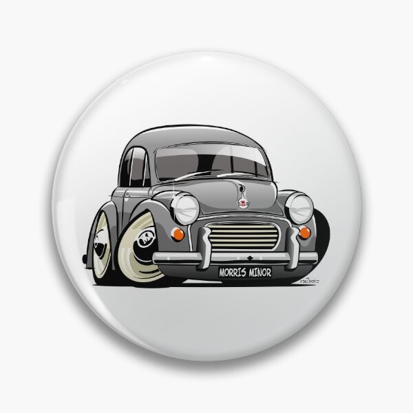 Item preview, Morris Minor 1000 saloon caricature - grey designed and sold by car2oonz.