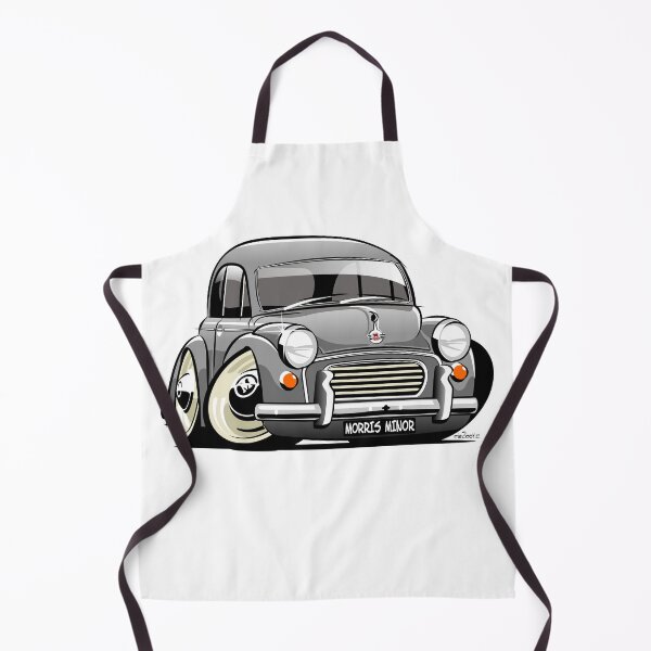 Item preview, Morris Minor 1000 saloon caricature - grey designed and sold by car2oonz.