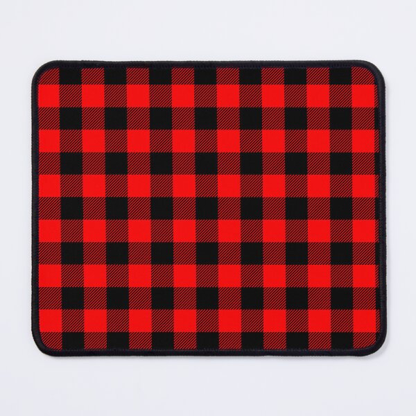 Item preview, Buffalo Plaid (Small Check) Black on Red designed and sold by Tree45.