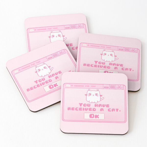 Item preview, Cat pixel art Pink  designed and sold by Puuk.