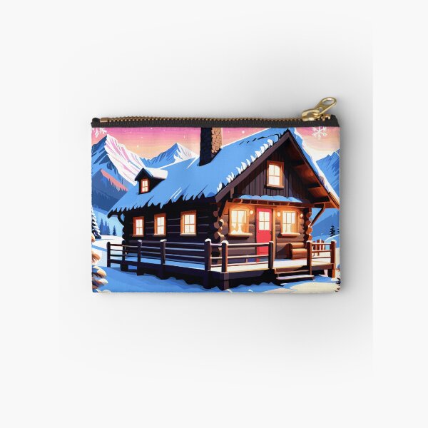 Item preview, Cozy Christmas Cabin Artwork designed and sold by Collision19.