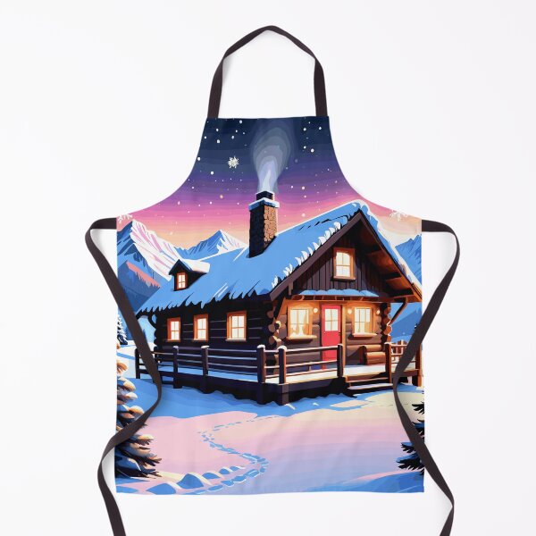 Item preview, Cozy Christmas Cabin Artwork designed and sold by Collision19.